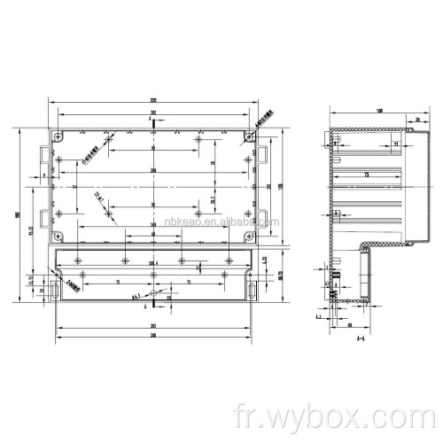 Boîtier électrique extérieur boîtier de jonction à montage en surface boîtier en plastique personnalisé boîtier abs boîtier en plastique électronique étanche